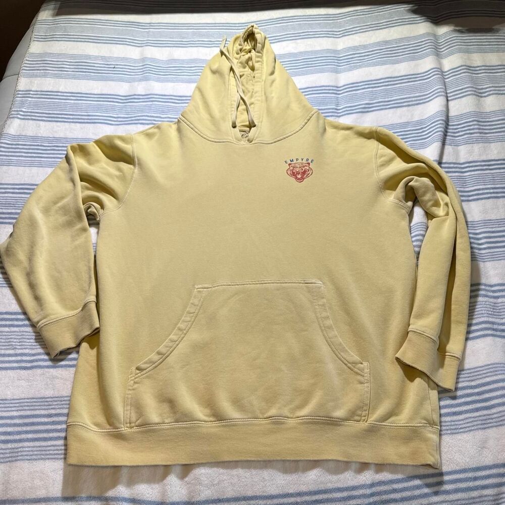 Empyre Men's Yellow and Tan Hoodie